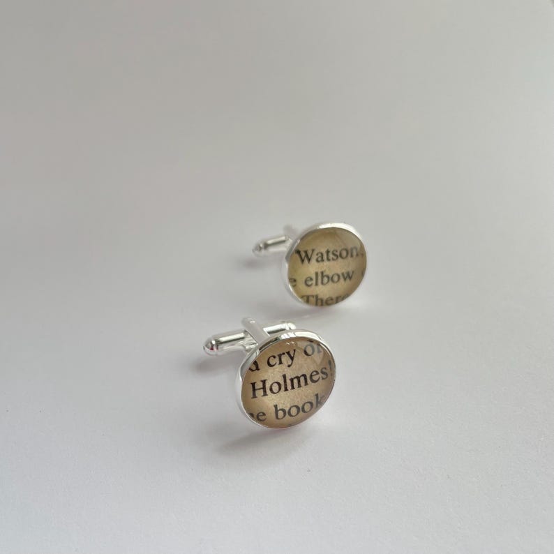 Sherlock Holmes Detective Book Cuff Links image 11