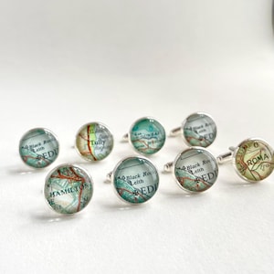 Custom Cuff Links with Scottish Welsh English Maps