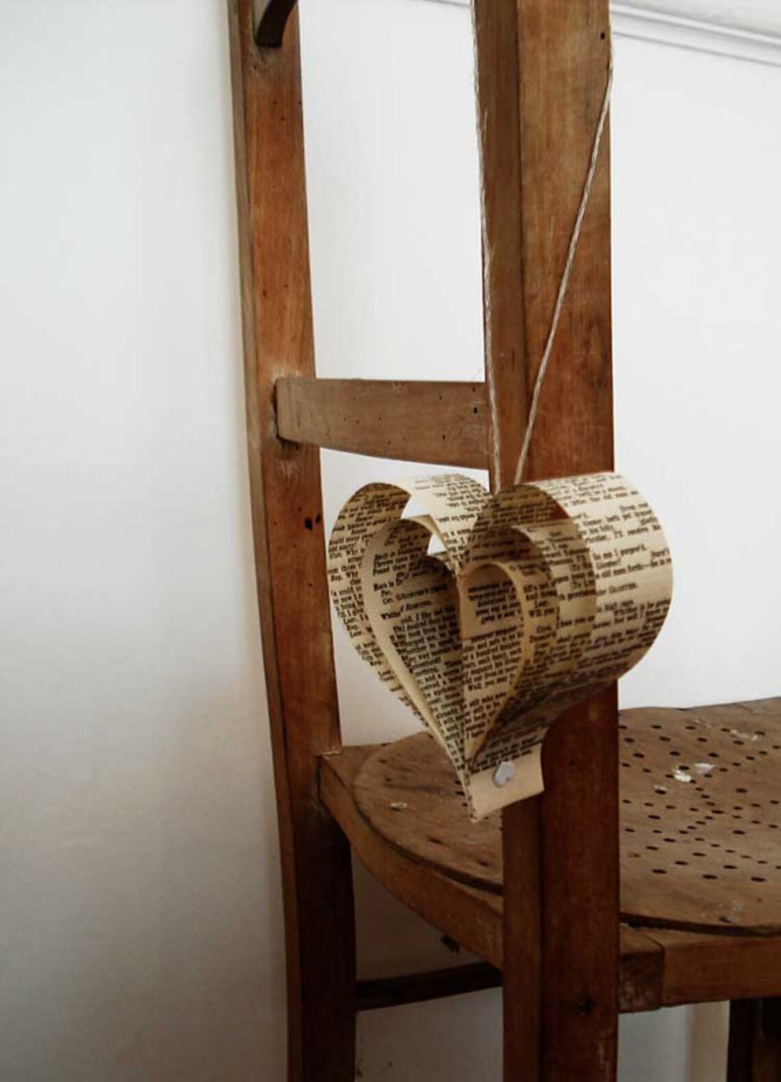 Pew End Chair and Wedding Decorations Book Hearts Jane Etsy