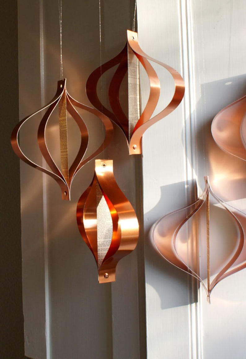 Hanging Ornaments Holiday Decor Mid Century Modern Retro ...