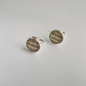 Sherlock Holmes Detective Book Cuff Links image 10