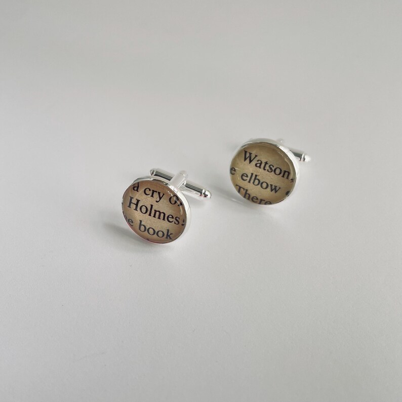 Sherlock Holmes Detective Book Cuff Links image 10