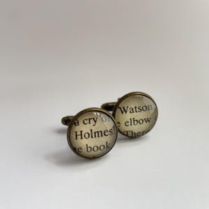 Sherlock Holmes Detective Book Cuff Links image 15