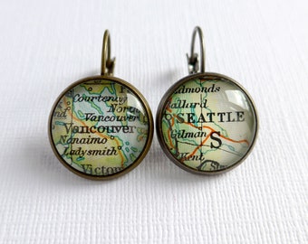 Custom Earrings, Geography Teacher, Maps, Travel, Colourful