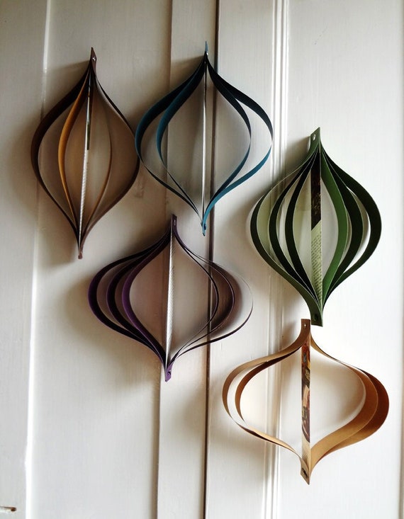 Home Decor: Mid Century Modern Decorations, Earth Tones, Vintage Upcycled Books
