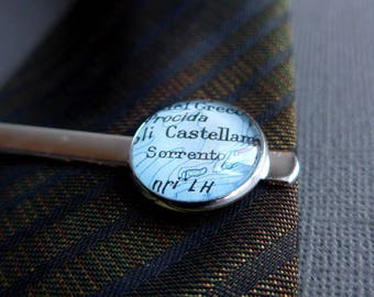 Customizable Tie Clip, Choose Your Map, Personalized Gift for Him, Tie Bar, Groomsmen Gift, Birthday, Words and Letters