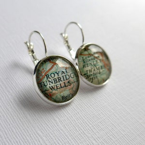 Bronze Customised Studs, Personalised Earrings, MultiColoured, Glass image 5