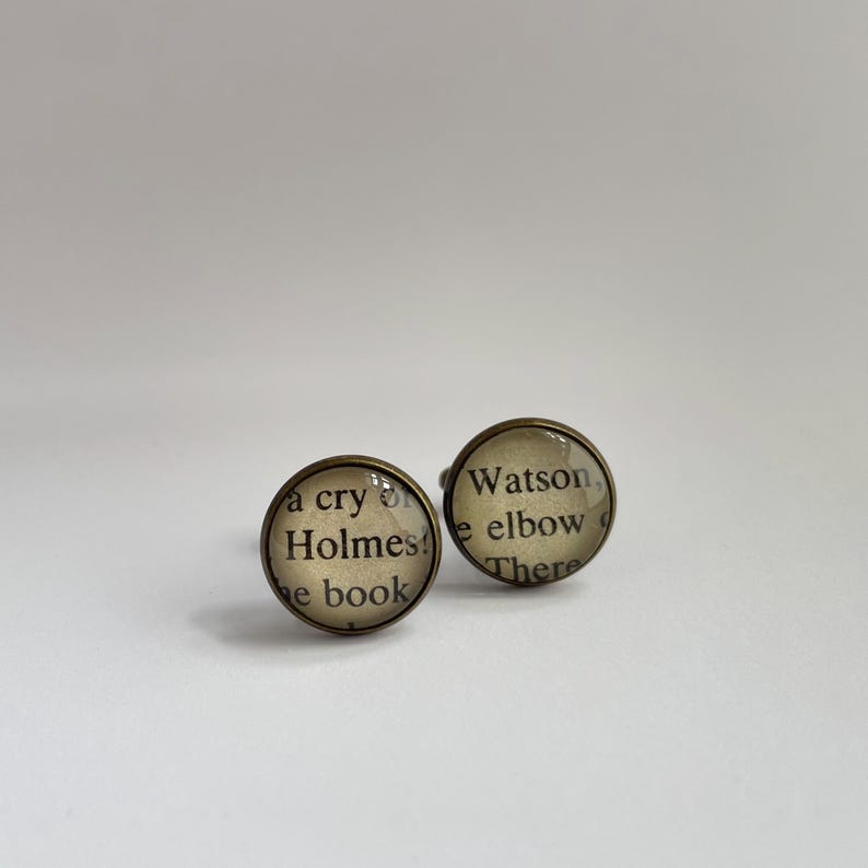 Sherlock Holmes Detective Book Cuff Links image 13