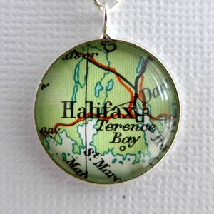 Bronze Pendant, Personalized Maps, Wedding Jewellery, Bride Gift Idea, Customised Jewellery image 2