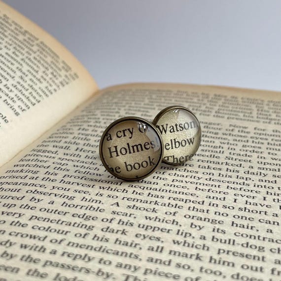 Sherlock Holmes Detective Book Cuff Links