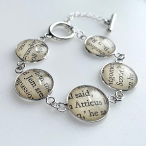 Literary Bracelet, To Kill a Mockingbird, Banned Books Jewelry, Mother's Day