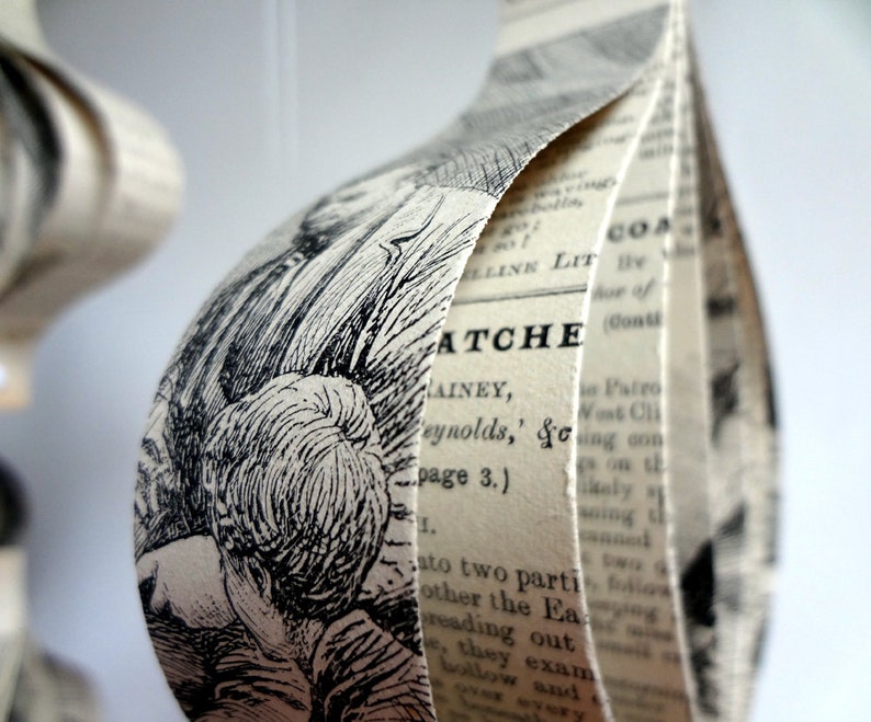 Christmas Decorations Recycled Paper Set of Six  Etsy