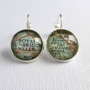 Bronze Customised Studs, Personalised Earrings, MultiColoured, Glass image 3