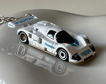 MAZDA 787b LeMans keychains [Custom HotWheels Car bagcharm & keyring]