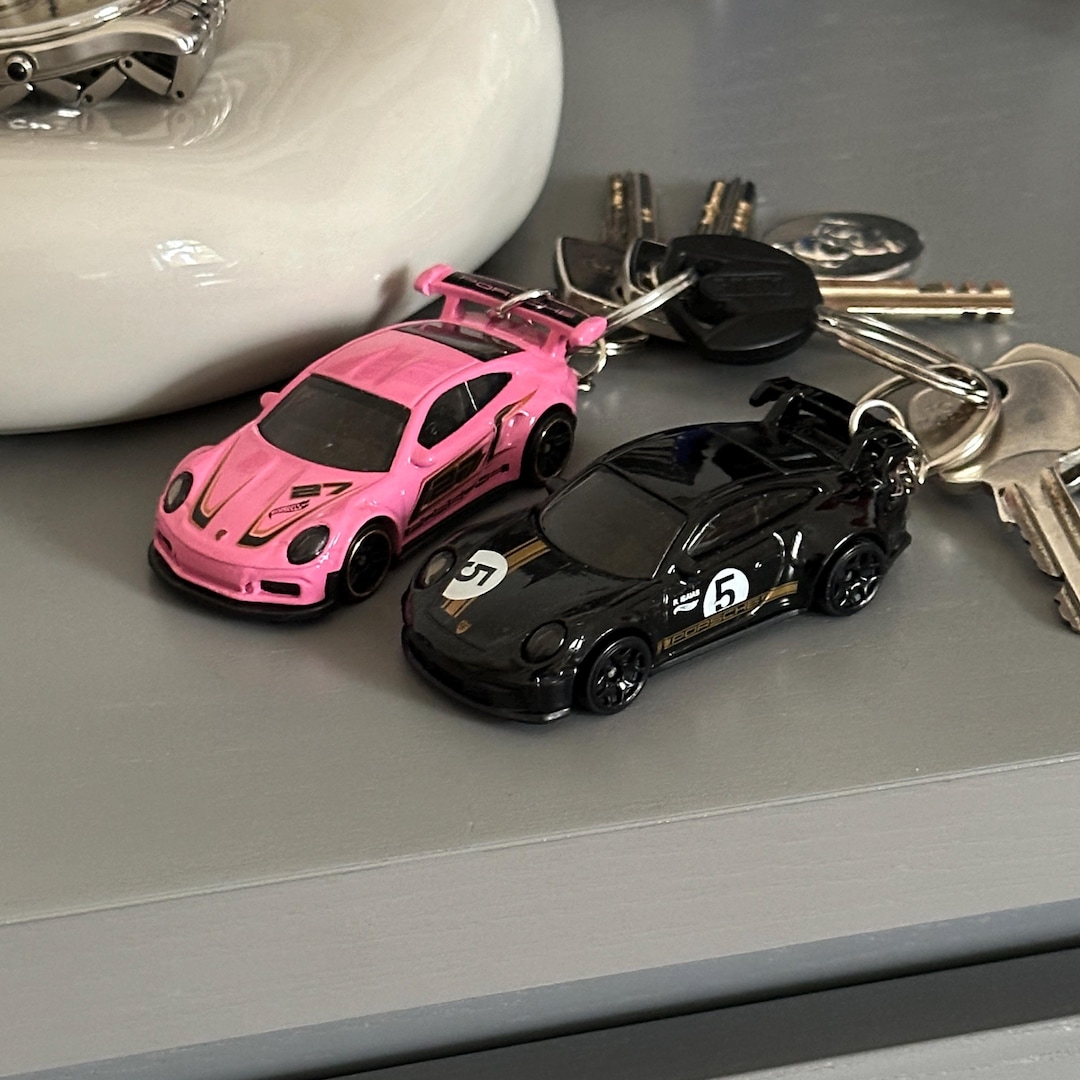 PORSCHE 911 GT3 RS Keychains [custom Hotwheels Car Couple