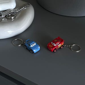 Disney Cars mini keychain / couple bagcharm / matching keyring / McQueen & Sally
