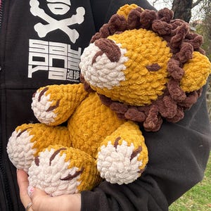 Pluszowy Lew Szydełkowy Prezent dla niego Amigurumi Pluszowa Zabawka Król Lew Prezent Urodzinowy Prezent dla Lwa Znak Zodiaku Prezenty Wysyłane Za Darmo Prezent Dla Fana Lwa Leo