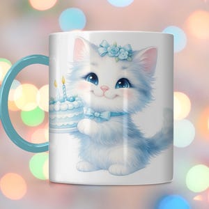 Cute Cat  Mug Wrap Cat Lovers Mug Wrap Sublimation Design PNG Funny Cat Mug PNG Press Design, cat 11oz & 15oz Coffee Cup Template,Gift