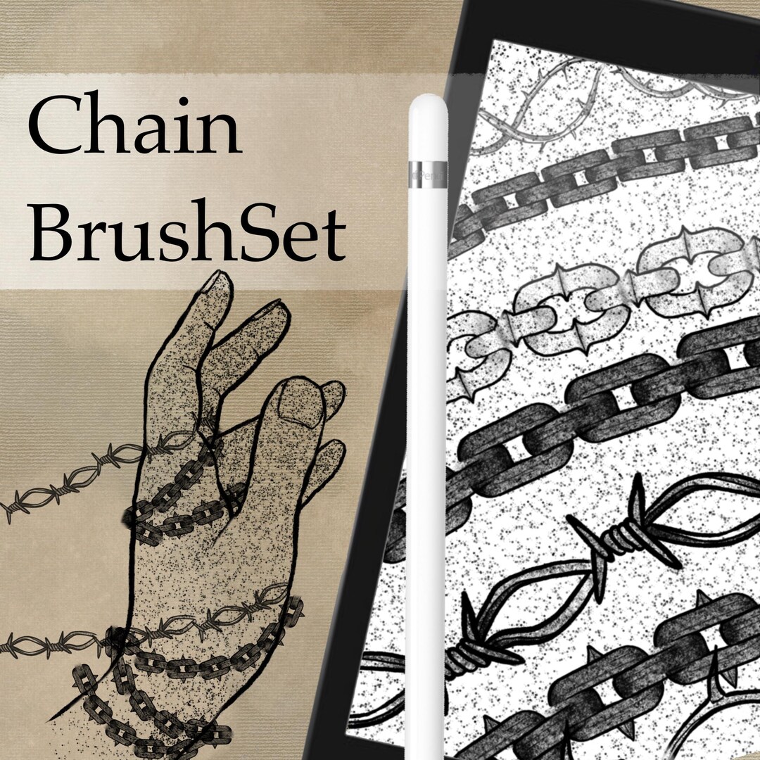 Procreate Tattoo Chain Brushset - Etsy
