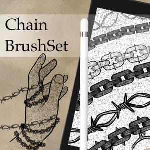 Procreate Tattoo Chain BrushSet