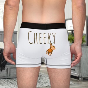 Herr Cheeky Boxers ~ Lekfulla grafiska Cheeky Monkey-underkläder