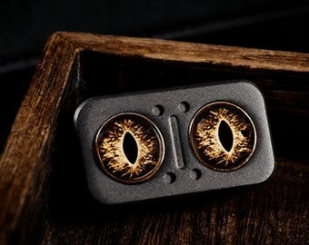 Owl Green Water Ghost Coba Eyes EDC Fidget Spinner Metal Push Card - Stress Relief Toy Gift
