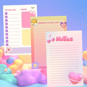 To Do List Planner Templates | Printable Notepad Daily Organizer (PDF Instant Download, Canva Edit)