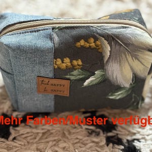 Kosmetiktasche, Kulturbeutel, selbstgenäht, Schminktasche, verschiedene Motive