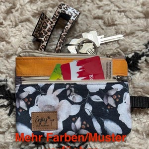 Geldbeutel, Geldbörse, Portemonnaie, Münzbeutel, Hundebeutel, Taschenorganizer, Minigeldbeutel, selbstgenäht, Münzgeld, kleine Tasche