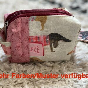 Kosmetiktasche, Taschen Organizer klein, kleine Kosmetiktasche, selbstgenäht, für die Handtasche, verschiedene Motive