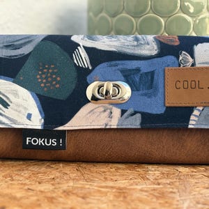 Cartera, monedero, monedero con compartimentos, cartera grande, monedero, cosido a sí mismo, varios motivos