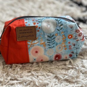 Kosmetiktasche, Taschen Organizer klein, kleine Kosmetiktasche, selbstgenäht, für die Handtasche, verschiedene Motive