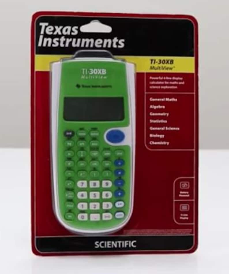 Texas Instruments Scientific Calculator TI30XB Multiview Free Postage Etsy Australia