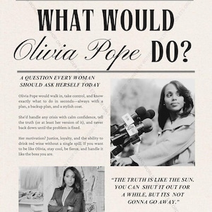 Scandal Olivia Pope Poster
