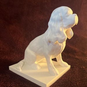 Cavalier King Charles Spaniel 3D-printed unpainted figurine WorldWide Shipping