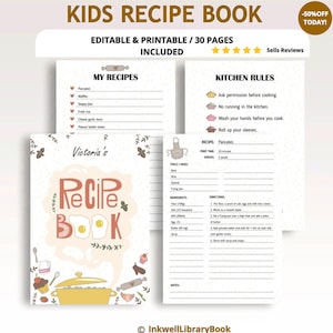 Printable Kids Recipe Book PDF – Easy Recipes & Fun Cooking Activities