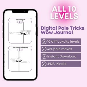 Catálogo digital de Pole Dance para dispositivos móviles y Kindle - TODOS LOS 10 NIVELES (formato *.pdf, *.Kindle) / Movimientos y formas / Planificador de Pole Dance