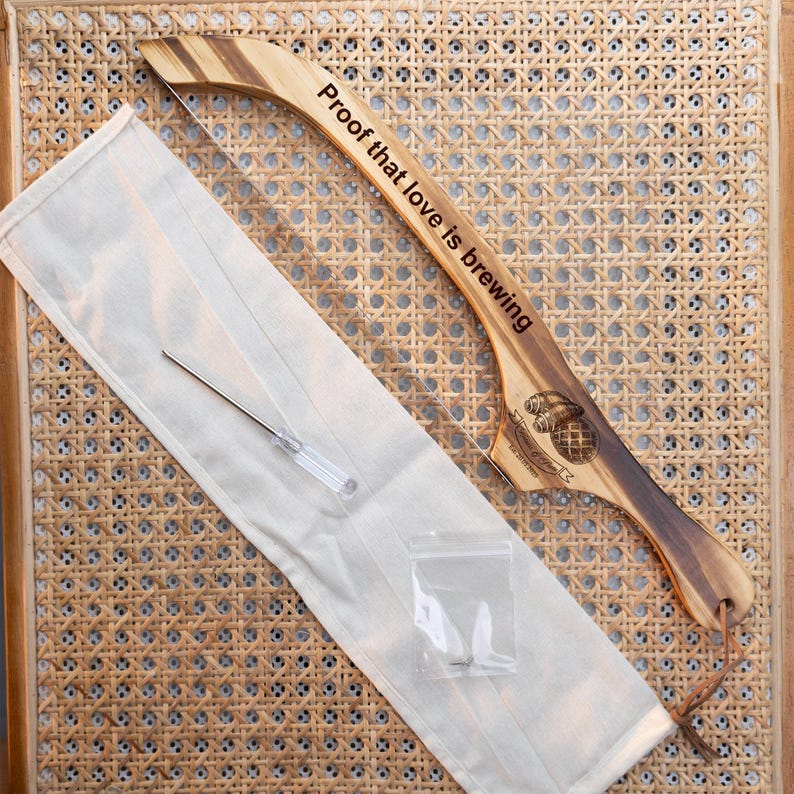 Custom Wood Bread Knife, Fiddle Bow Knife, Serrated Bread Knife, Bread Slashing Tool，House Warming Gift，Gift For The Bride & Couples Carbonized Wood Saw