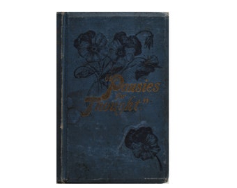 Pansies for Thought 1895 Antique Poetry Book by Burton T. Doyle, Limited Edition 152 of 600, Signed