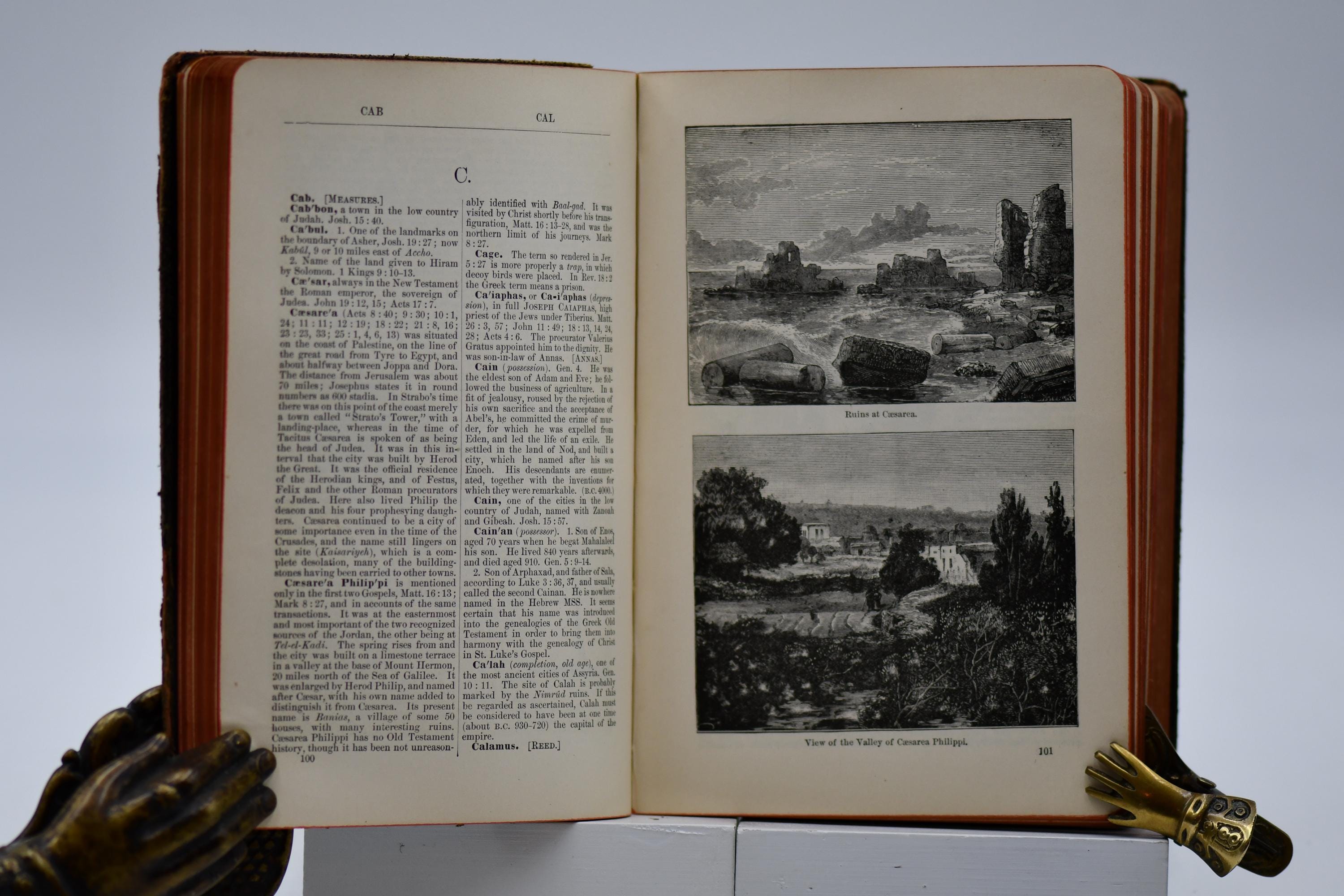 アンティーク聖書辞典：ウィリアム・スミス、ペルーベ版、1900年図解