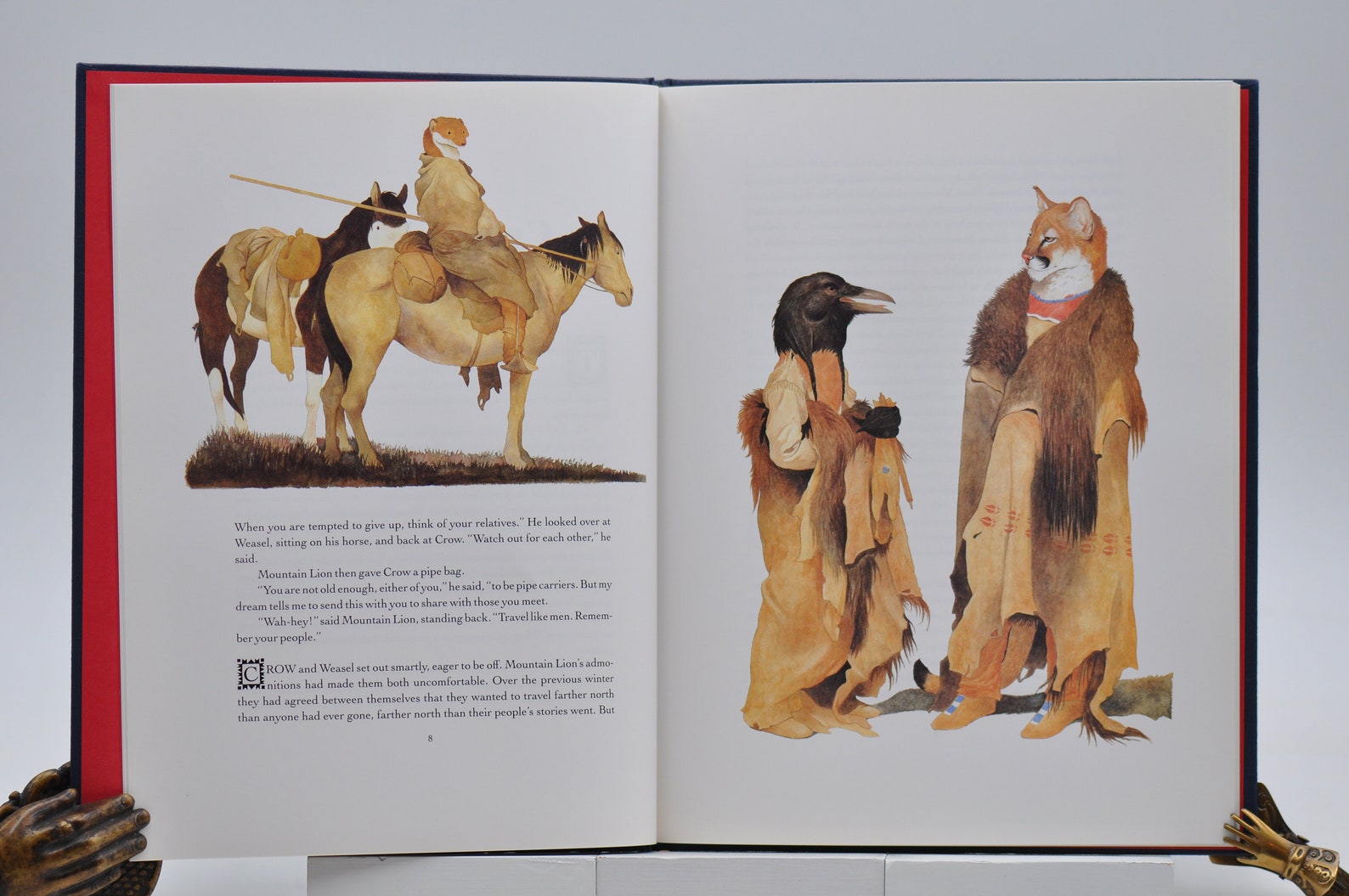Vintage 1990 Crow and Weasel Picture Book by Barry Lopez,