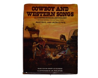 Vintage Cowboy & Western Songs Anthology, 1982 Illustrated Edition