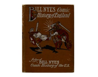 Bill Nye's stripgeschiedenis van Engeland antiek 1906 boek door Edgar Wilson Nye
