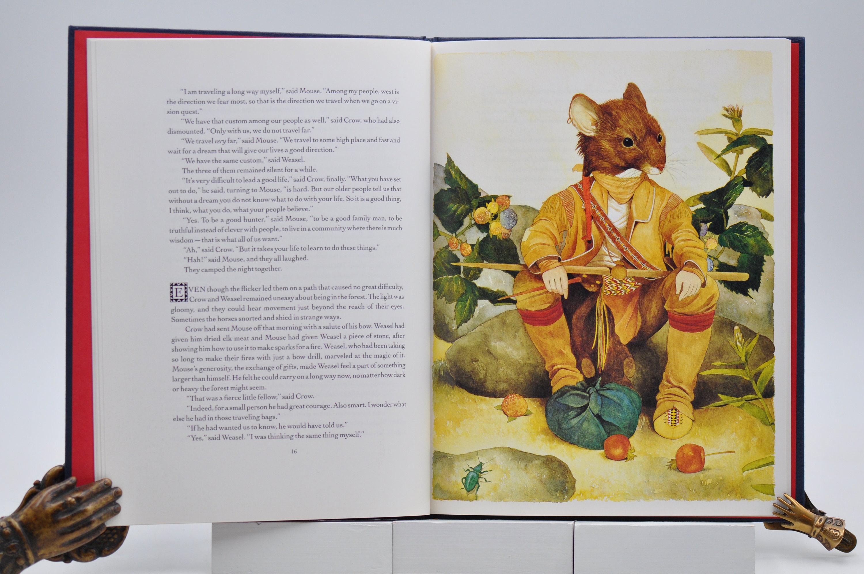 Vintage 1990 Crow and Weasel Picture Book by Barry Lopez,
