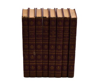 Robert Louis Stevenson Classics 8 - Volume Set Vintage 1930 Balmore Edition Books