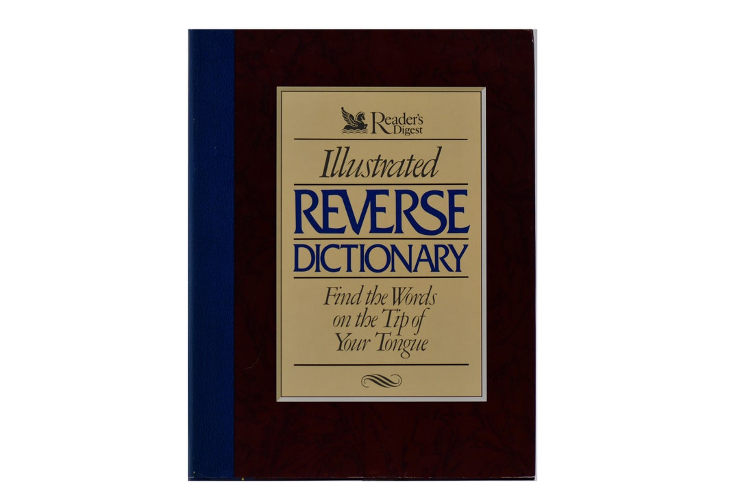 1990 Vintage Reader's Digest Illustrated Reverse Dictionary - Etsy
