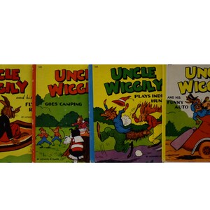 Uncle Wiggily – 4 Volume Set Vintage of 1940 Children&#39;s Books by Howard R. Garis, Illustrator Lang Campbell