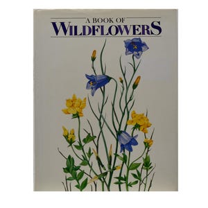 A Book of Wildflowers by Dr. William A. Niering, Beautiful Full-Page Illustrations by Anita Marci, Vintage 1988 Book