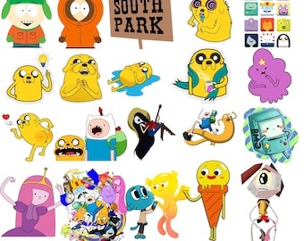Cartoon Character SVG Bundle | Famous Animated Characters | Cricut , Silhouette Files | Digital Download for Crafts & Merch