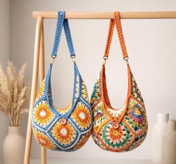 30 Boho Bag Crochet Patterns for Fringe, Florals, and Everyday Texture 34 Molly Boho Tote Purse Pattern